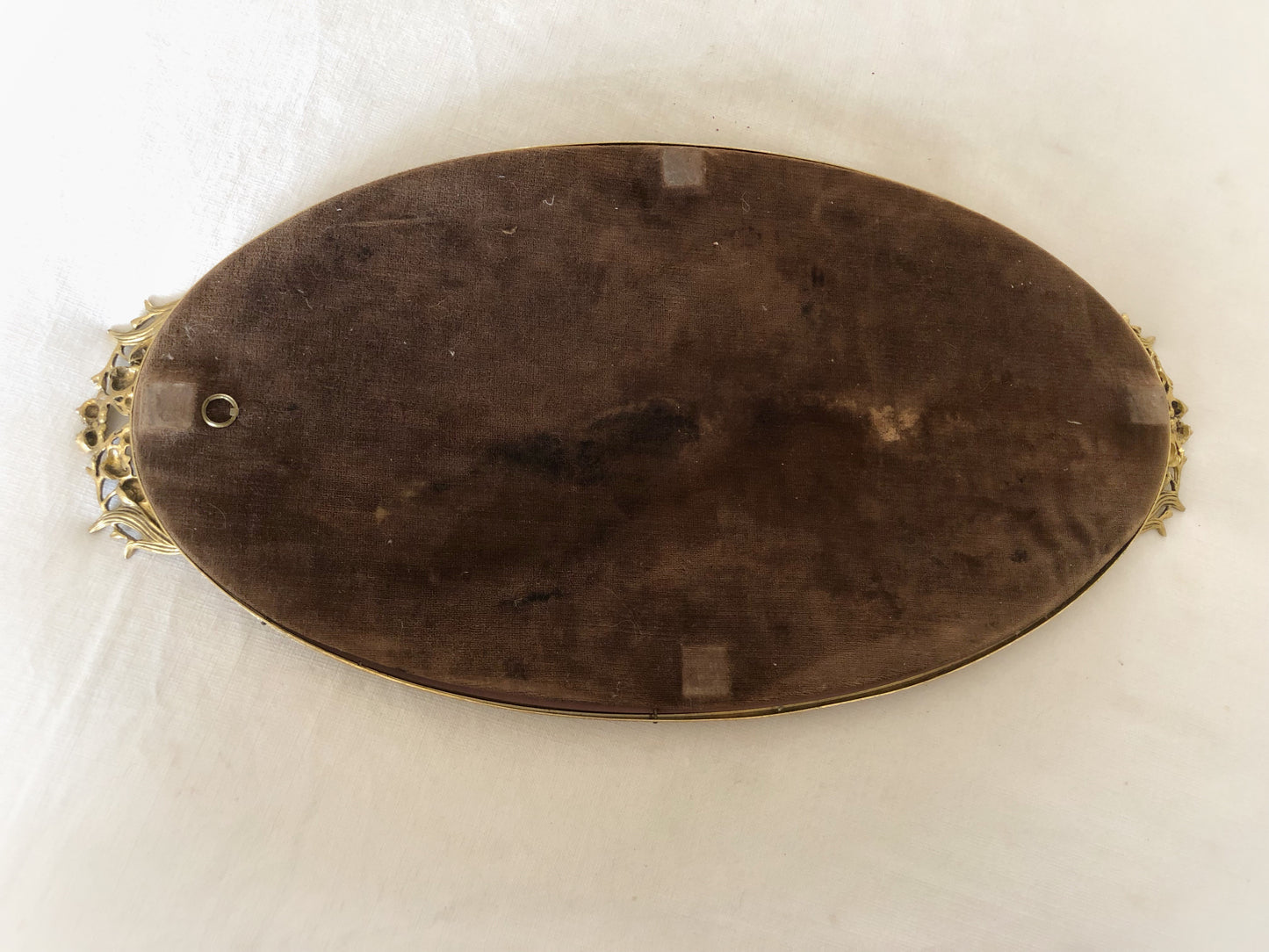 Antique Lily of the Valley Mirror Tray