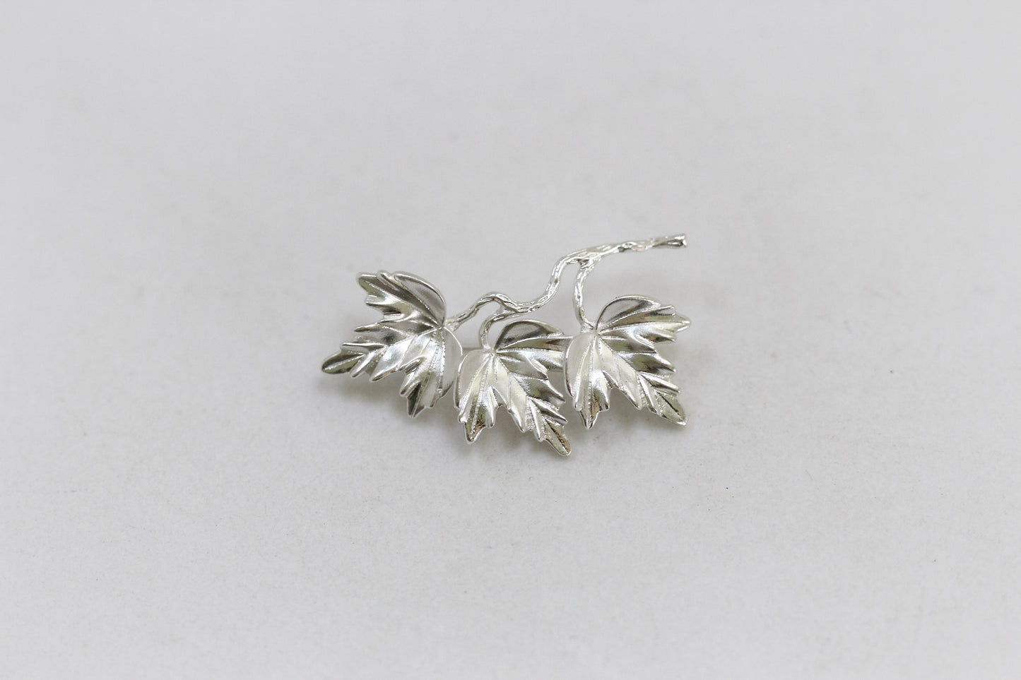Triple Maple Leaves Brooch