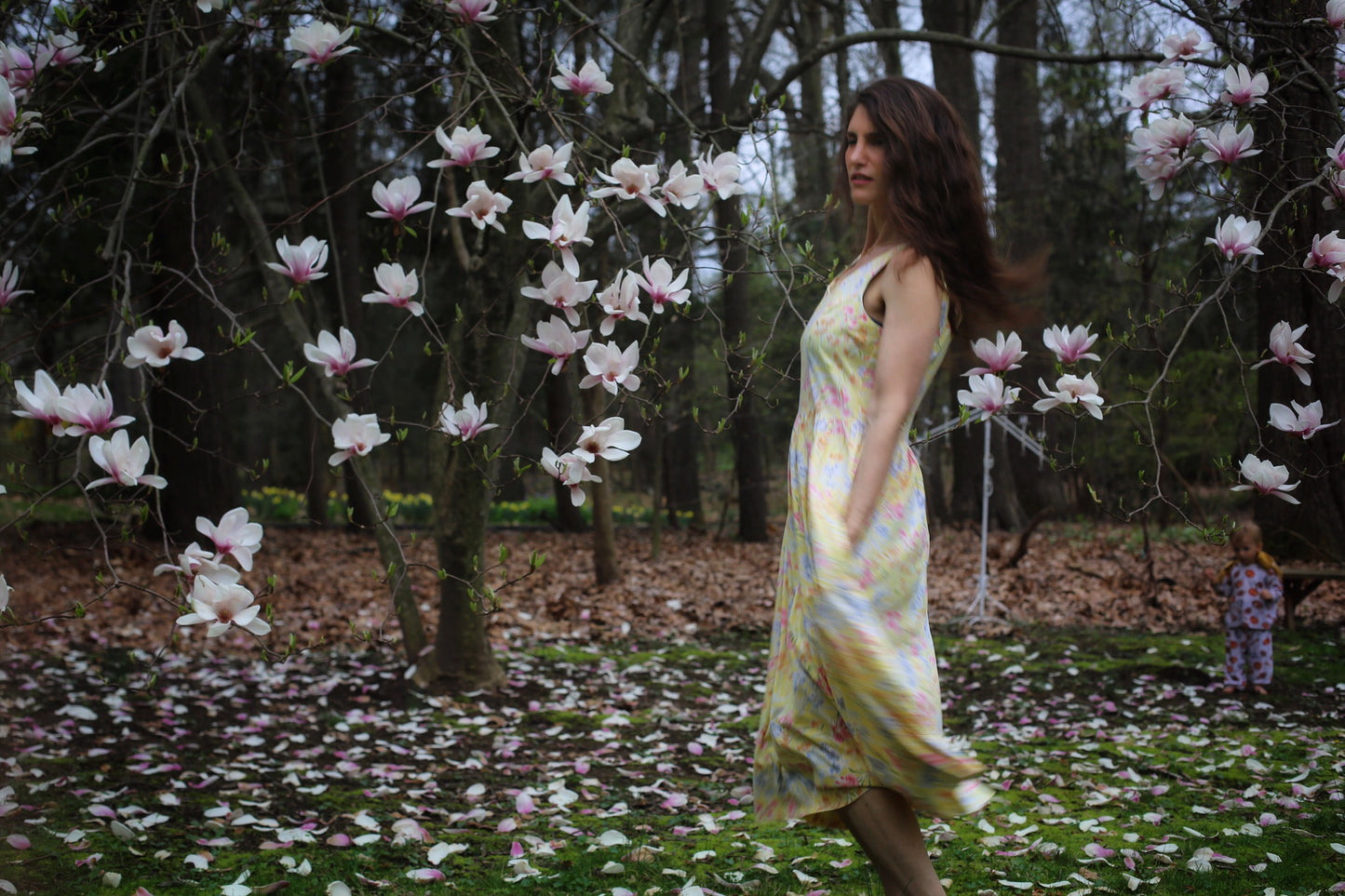 Yellow Floral Laura Ashley Summer Dress