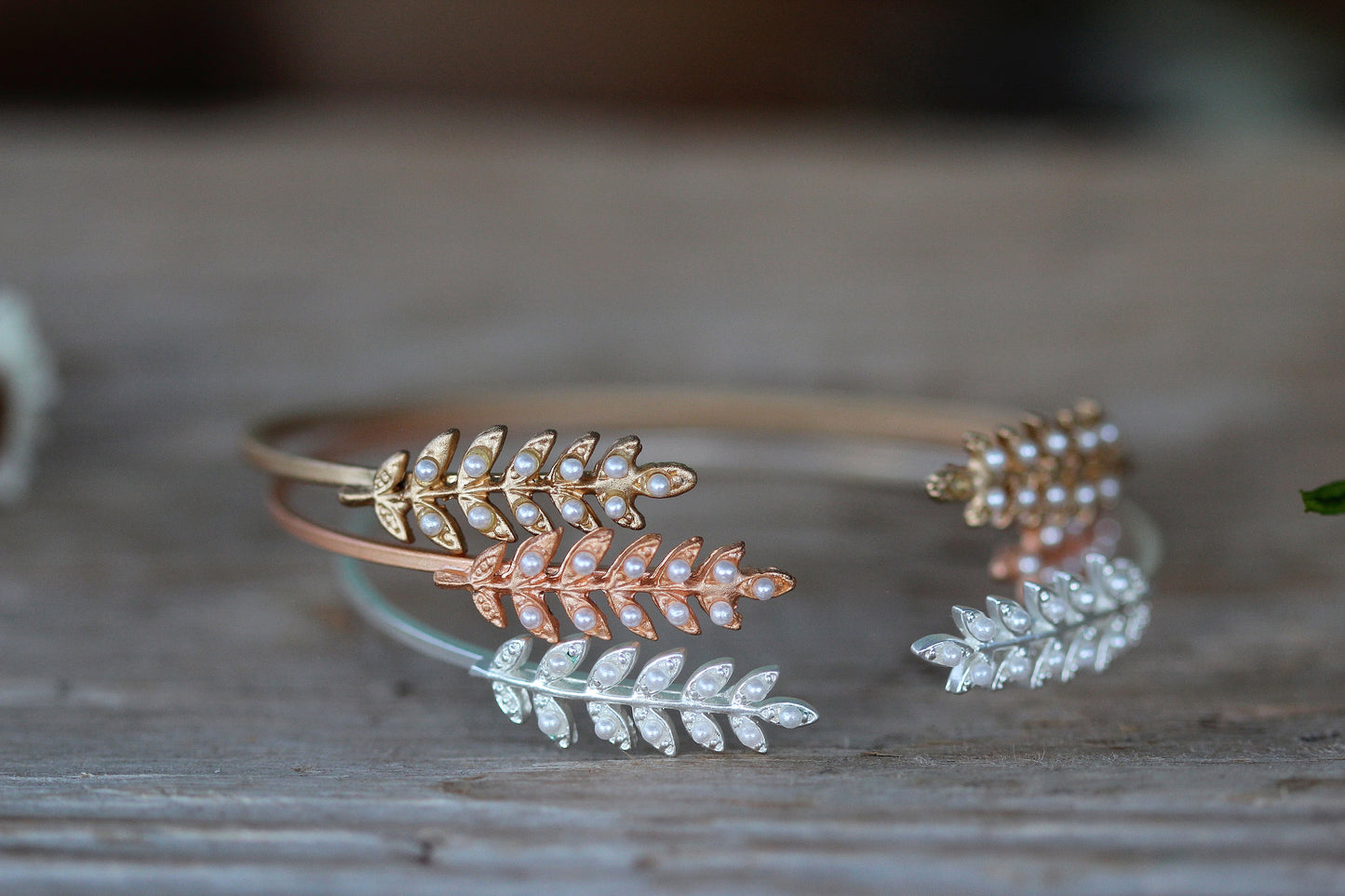 Stems and Pearls Bracelet- Discounted Version