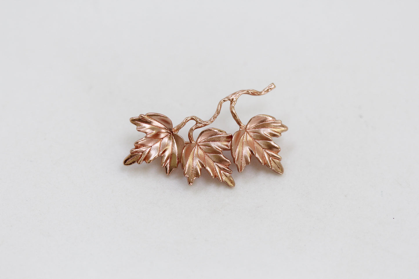 Triple Maple Leaves Brooch