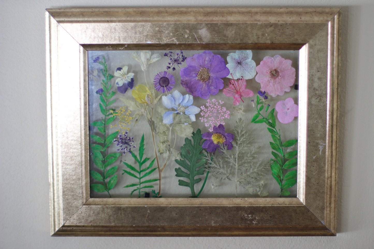 Pressed Flowers Framed Collage