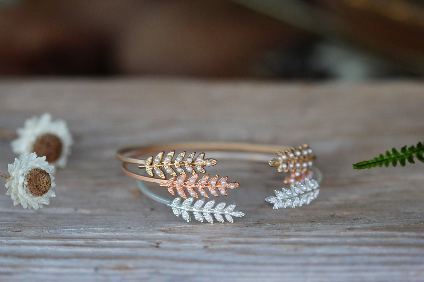 Stems and Pearls Bracelet- Discounted Version