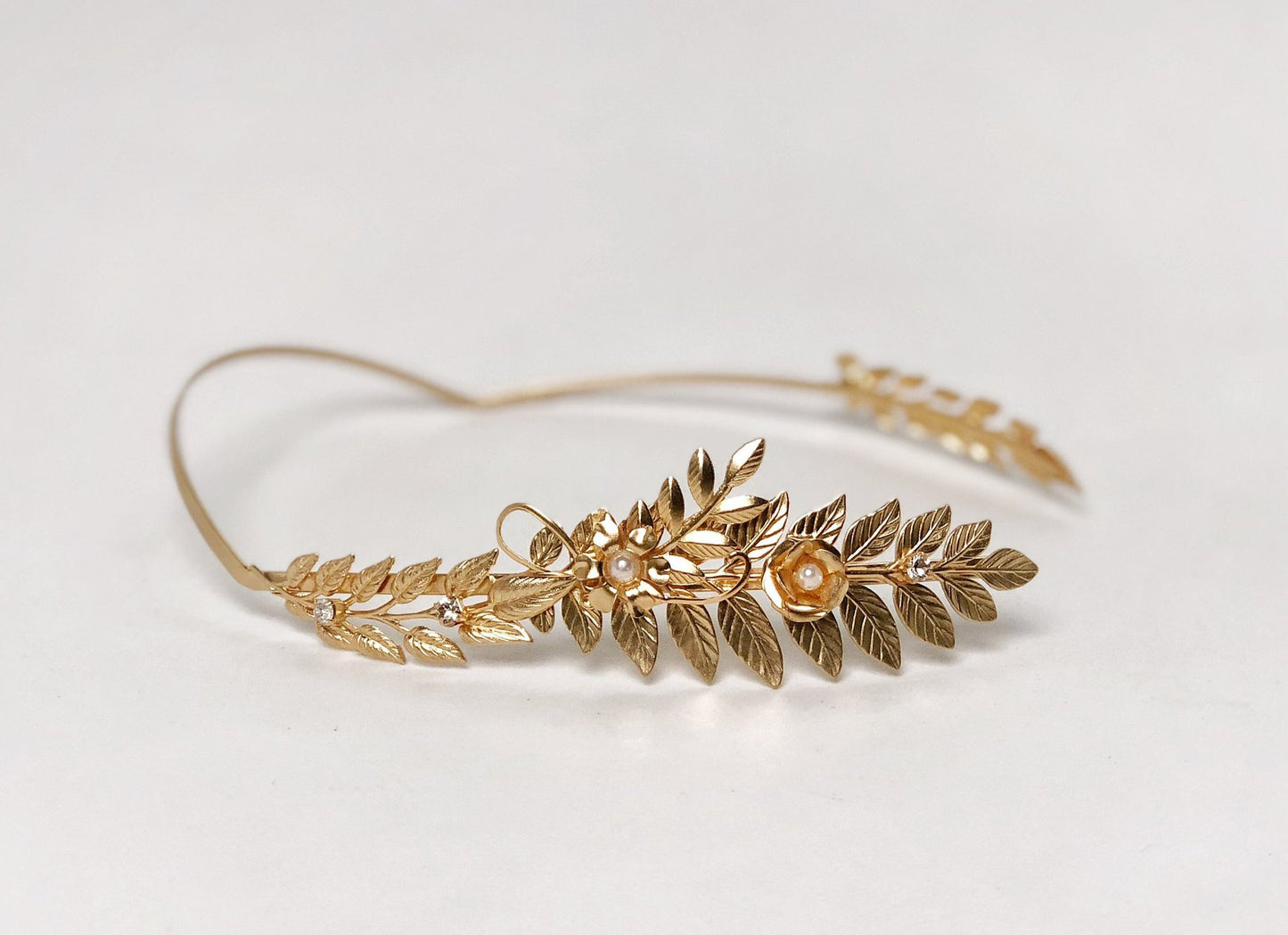Preorder * Jessie Floral Asymmetrical Goddess Crown