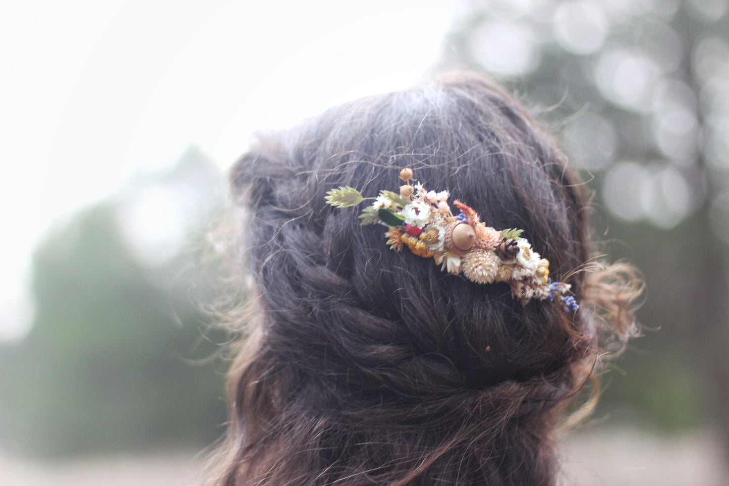 Pre-Order * Athena Dried Flowers Hair Comb