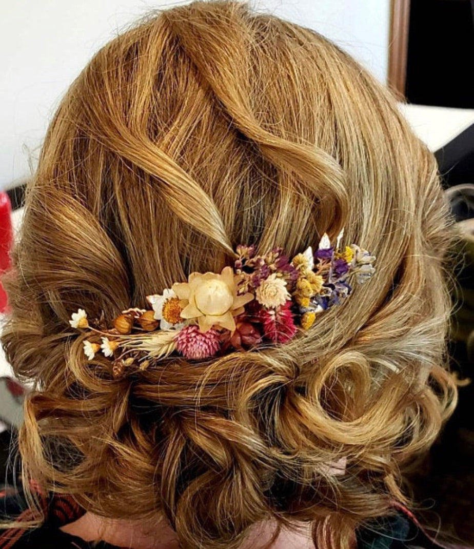 Pre-Order * Sunshine Dried Flowers Hair Comb