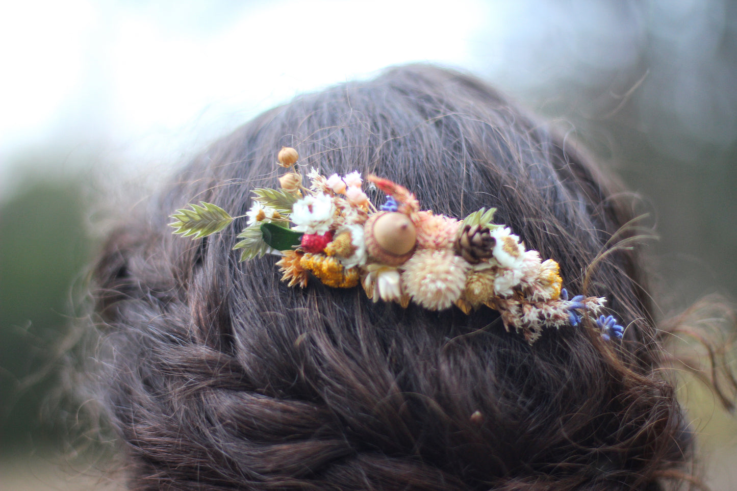 Pre-Order * Athena Dried Flowers Hair Comb