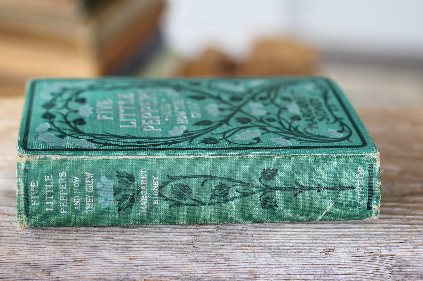 Antique Book Five Little Peppers and How They Grew by Margaret Sidney 1881 & illustrated Hardback.
