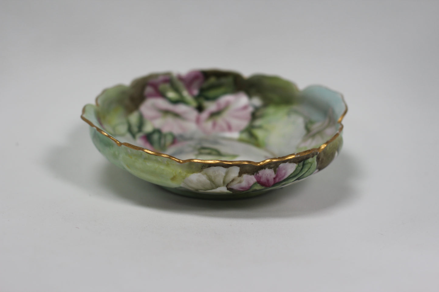 Vintage Floral Ipomoea Porcelain Plate