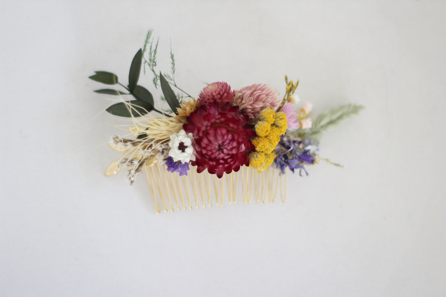 Pre-Order * Spring Blossom Dried Flowers Hair Comb