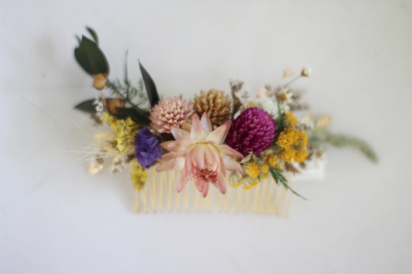 Pre-Order * Spring Blossom Dried Flowers Hair Comb