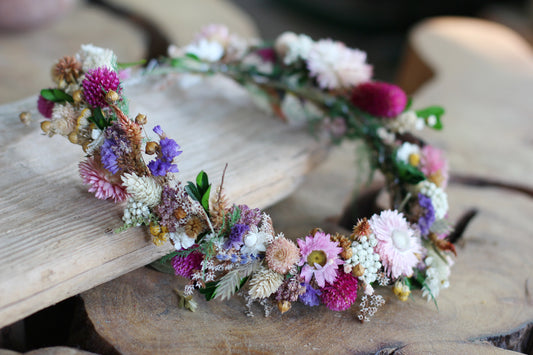 Custom Made* Dried Flowers Full Circlet