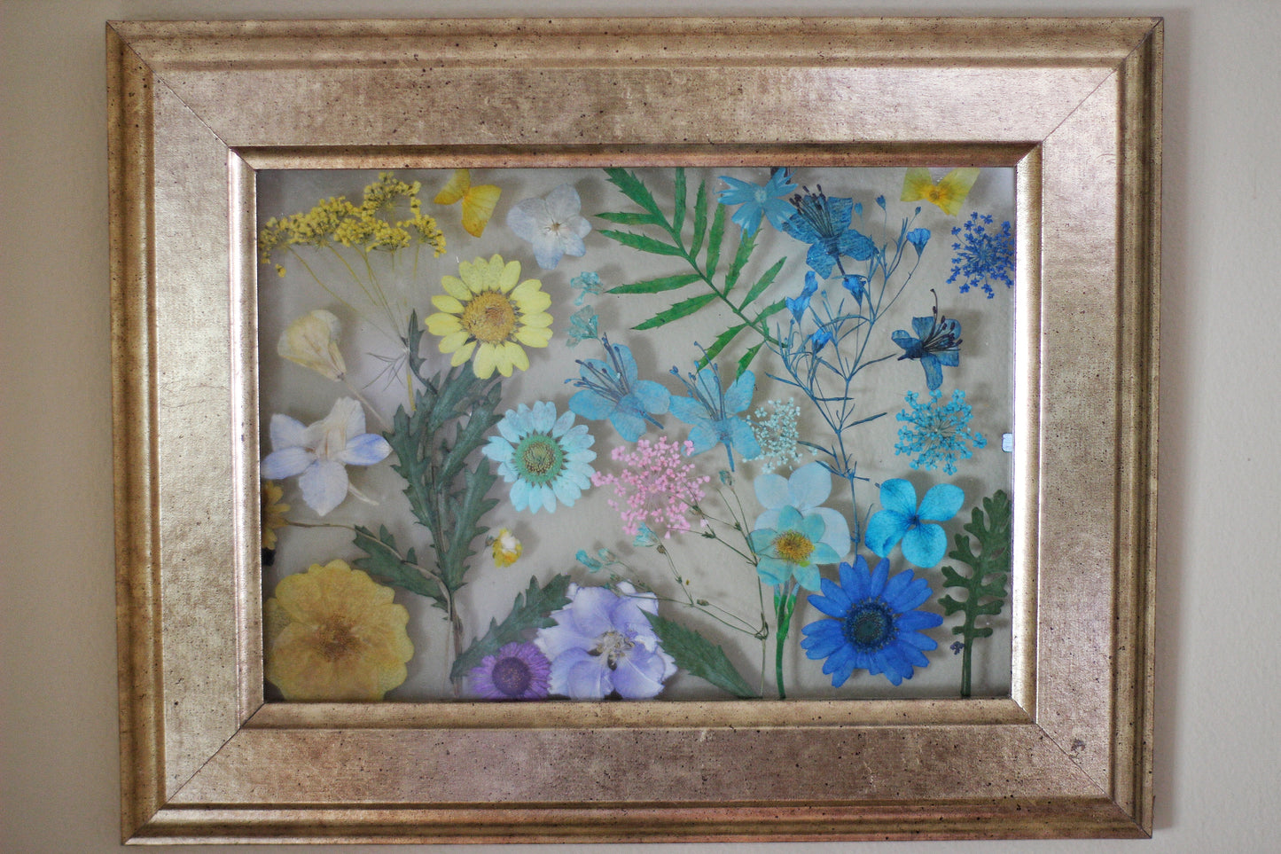 Pressed Flowers Framed Collage