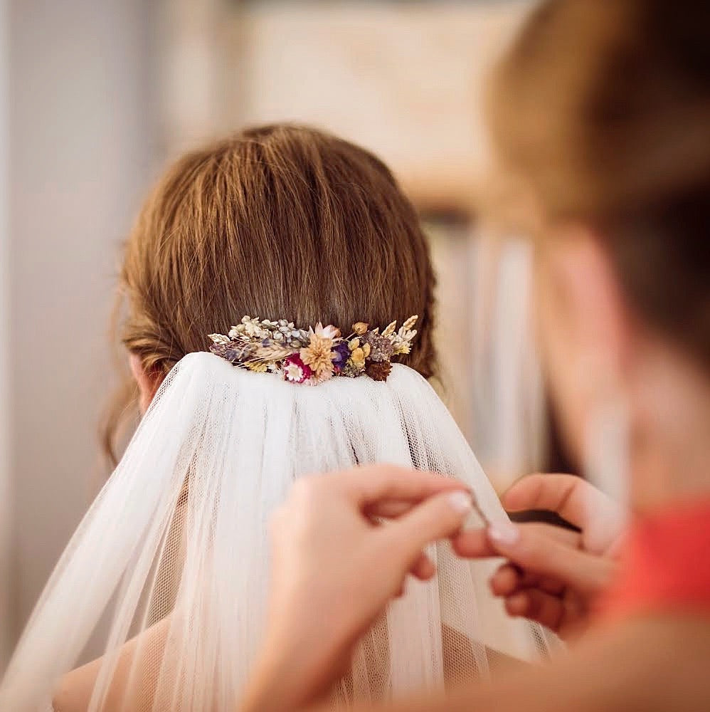 Pre-Order * Sunshine Dried Flowers Hair Comb