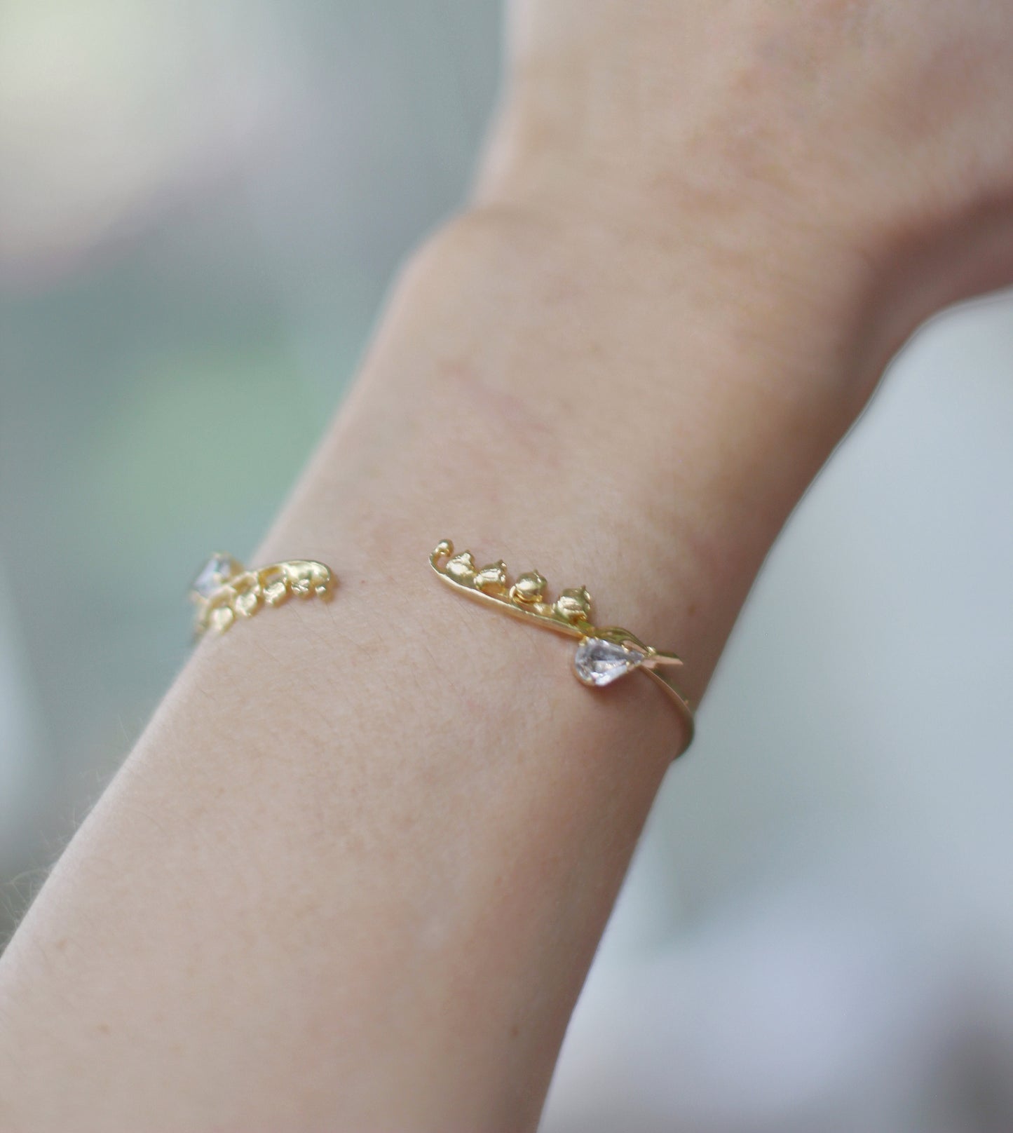 Crystal Lily of the Valley Bracelet