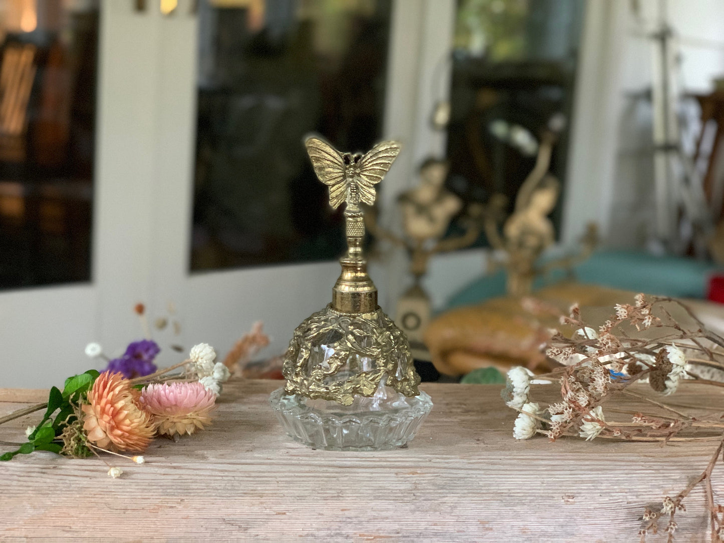 Antique Rare Butterfly Perfume Bottle