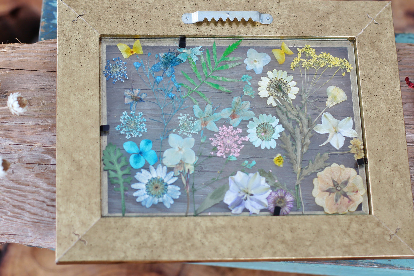Pressed Flowers Framed Collage