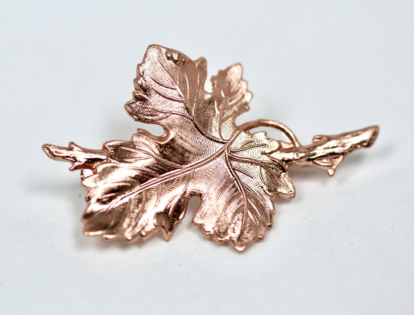 Fig Leaf & Branch Brooch