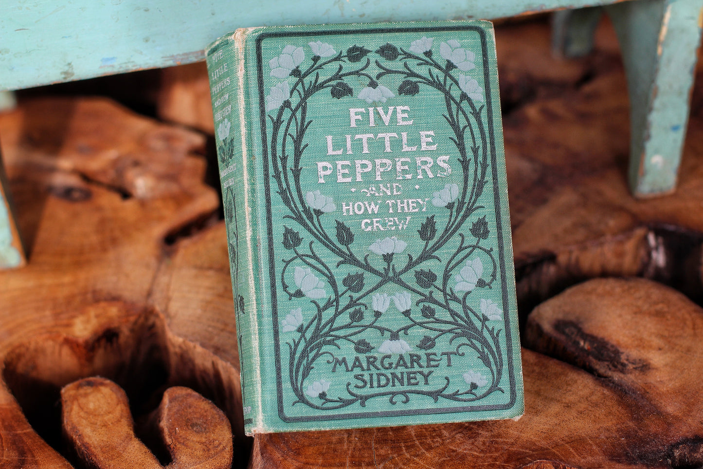 Antique Book Five Little Peppers and How They Grew by Margaret Sidney 1881 & illustrated Hardback.