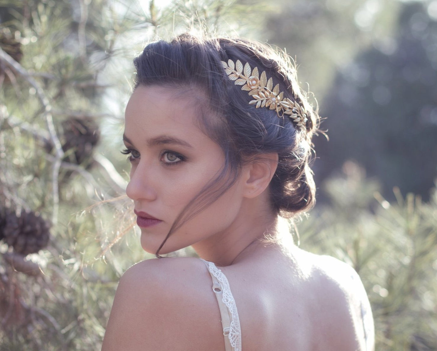 Preorder * Jessie Floral Asymmetrical Goddess Crown