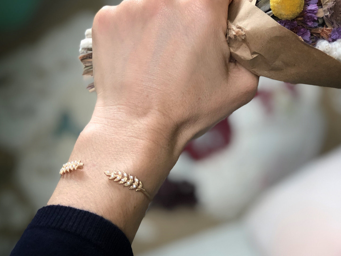 Stems and Pearls Bracelet- Discounted Version