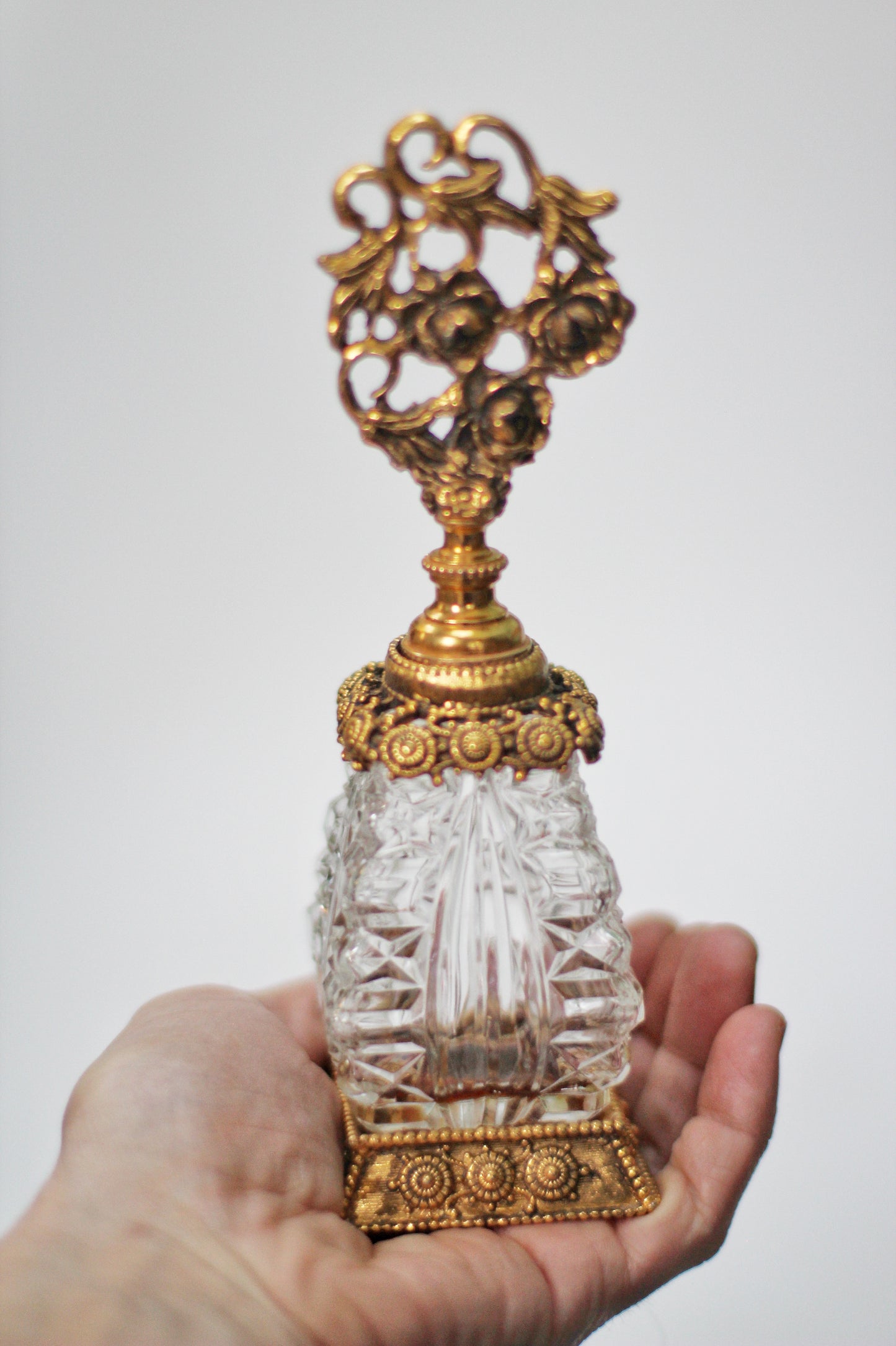 Antique Square Victorian Perfume Bottle