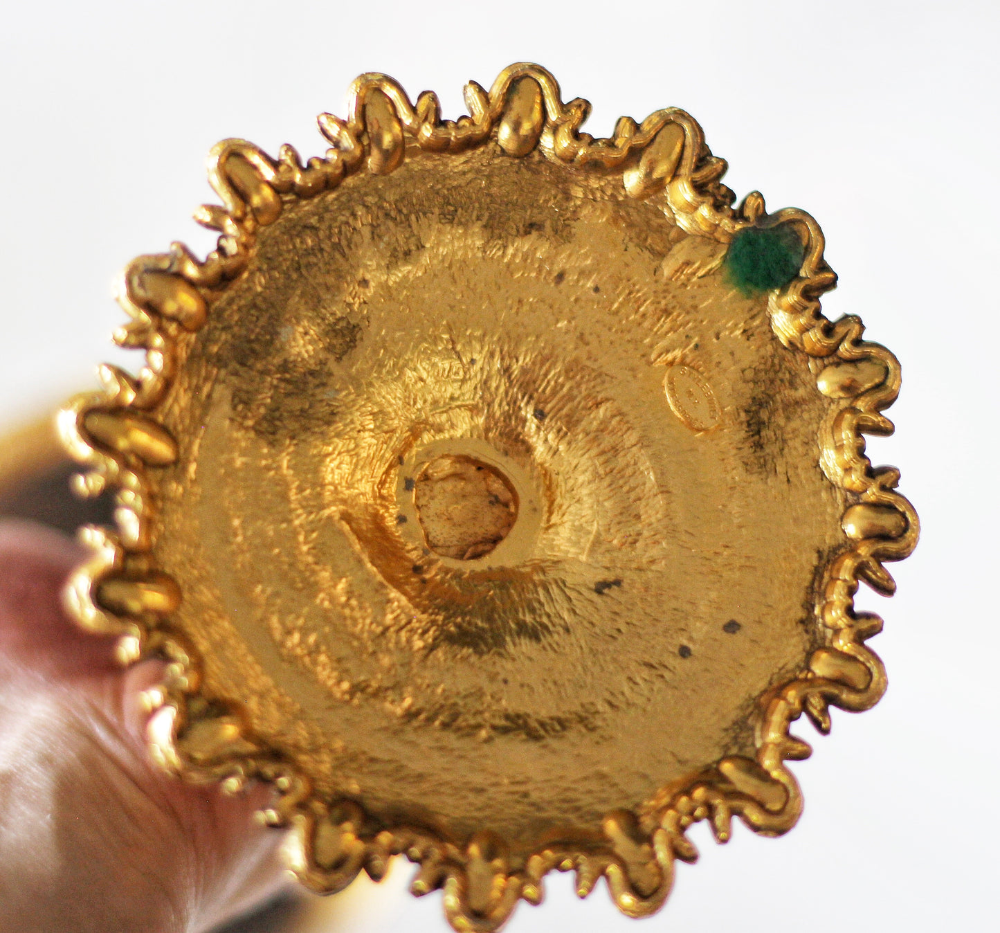 Vintage Stylebuilt Branch Vanity Pedestal Mirror Double Sided Magnifier