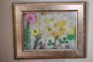 Pressed Flowers Framed Collage