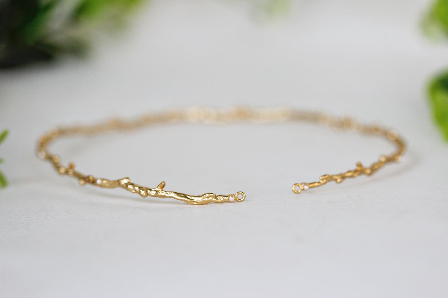 Rustic Branch w/ Seed Pearls Choker