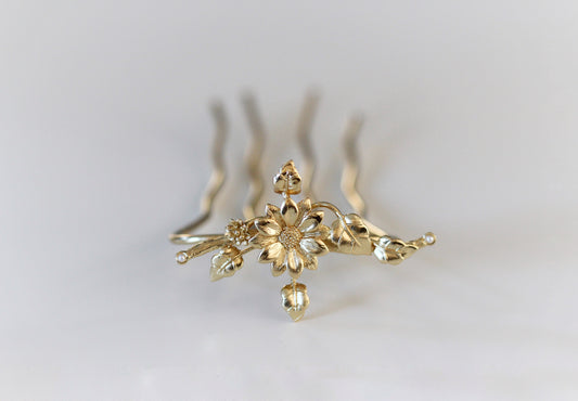 Wild Sunflower Hair Prong