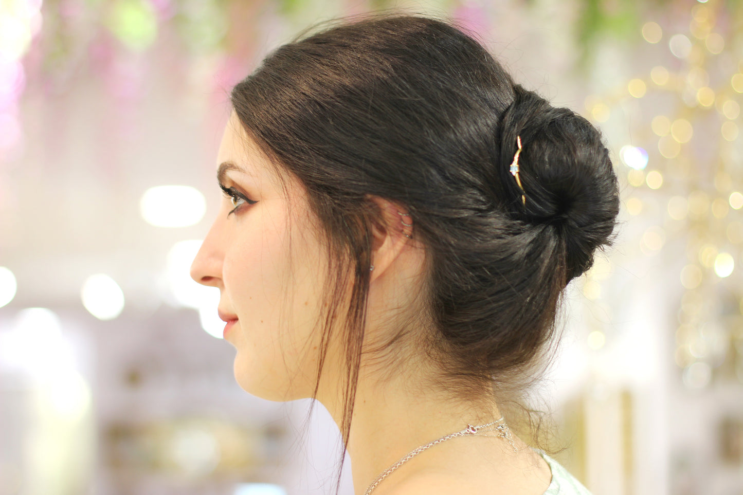 Sky Blue Sparkle Hair Pin