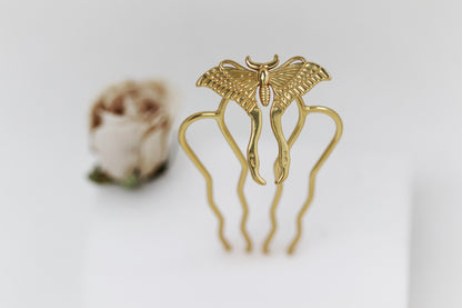Luna Moth Hair Prong