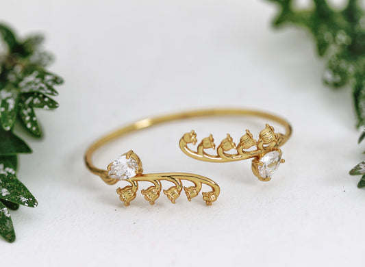 Crystal Lily of the Valley Bracelet