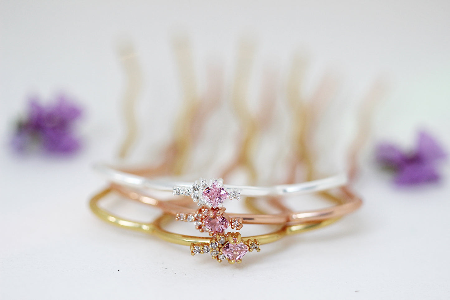 Pink Sparkle Pin Duo- 2 piece Set