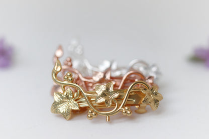 Wild Ivy Leaves Barrette