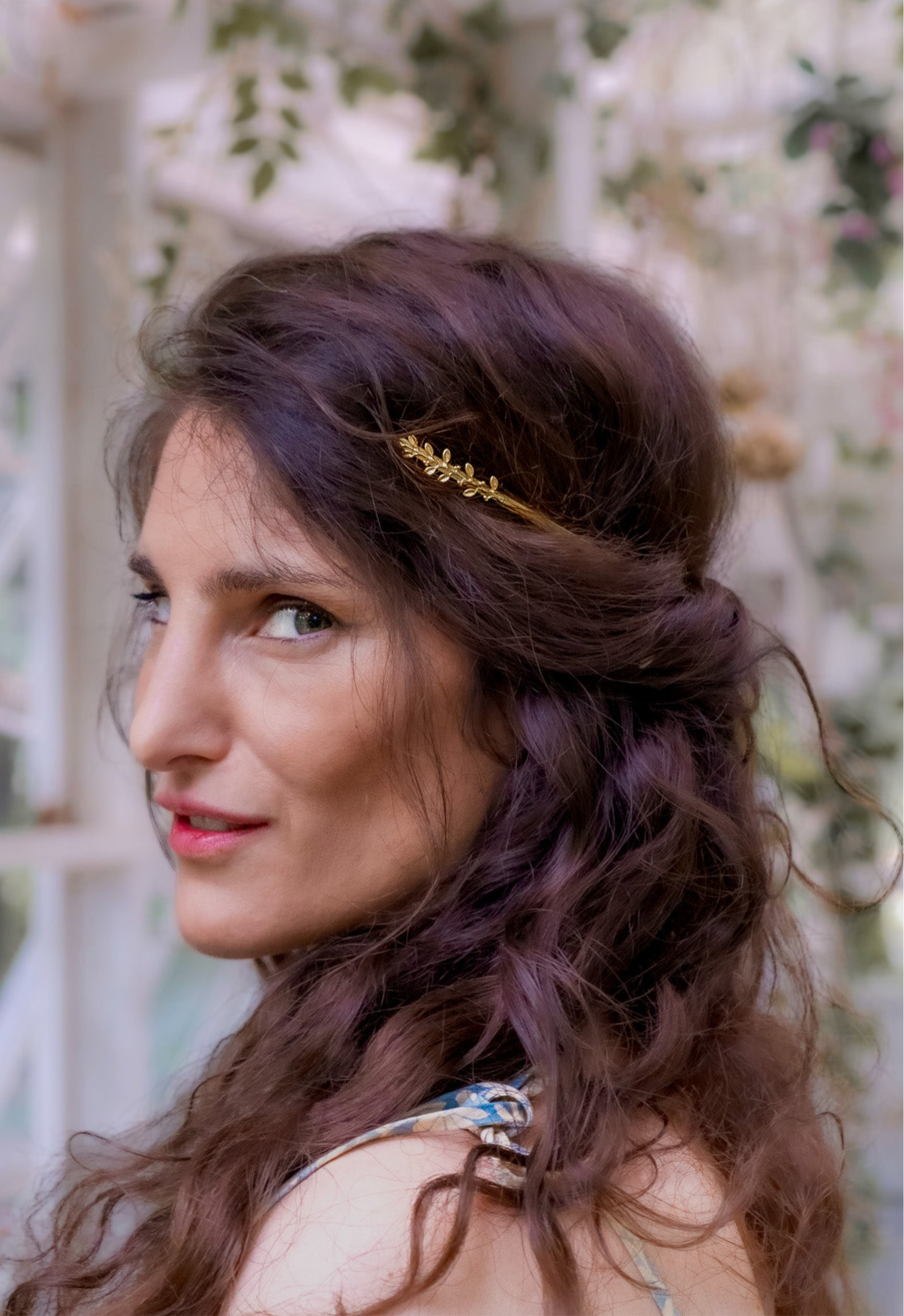 Small Olive Branch Goddess Crown