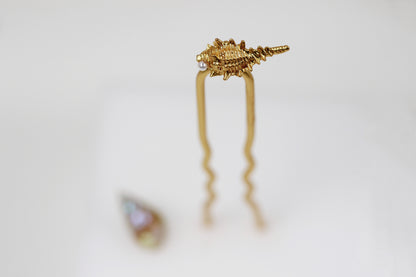 Baby Spiky Conch Seashell Hair Pin