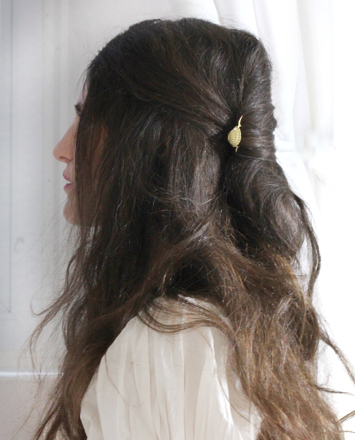 Clam Seashell Hair Pin