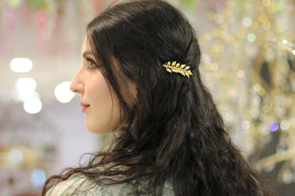 Olive Leaf Barrette