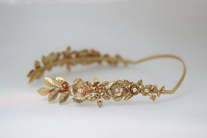 Royal Bloom Floral Goddess Crown