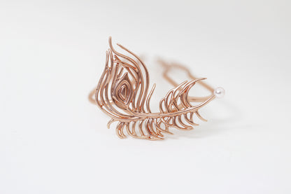 Peacock Feather Hair Prong