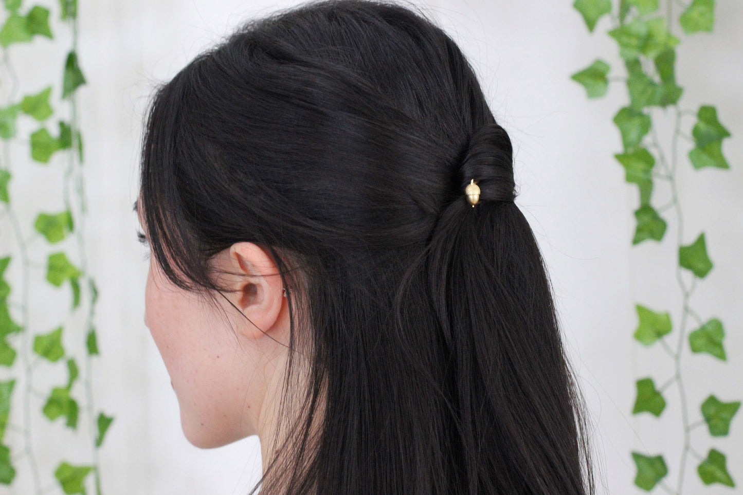 Mini Acorn Hair Pin