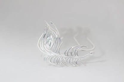 Peacock Feather Hair Prong