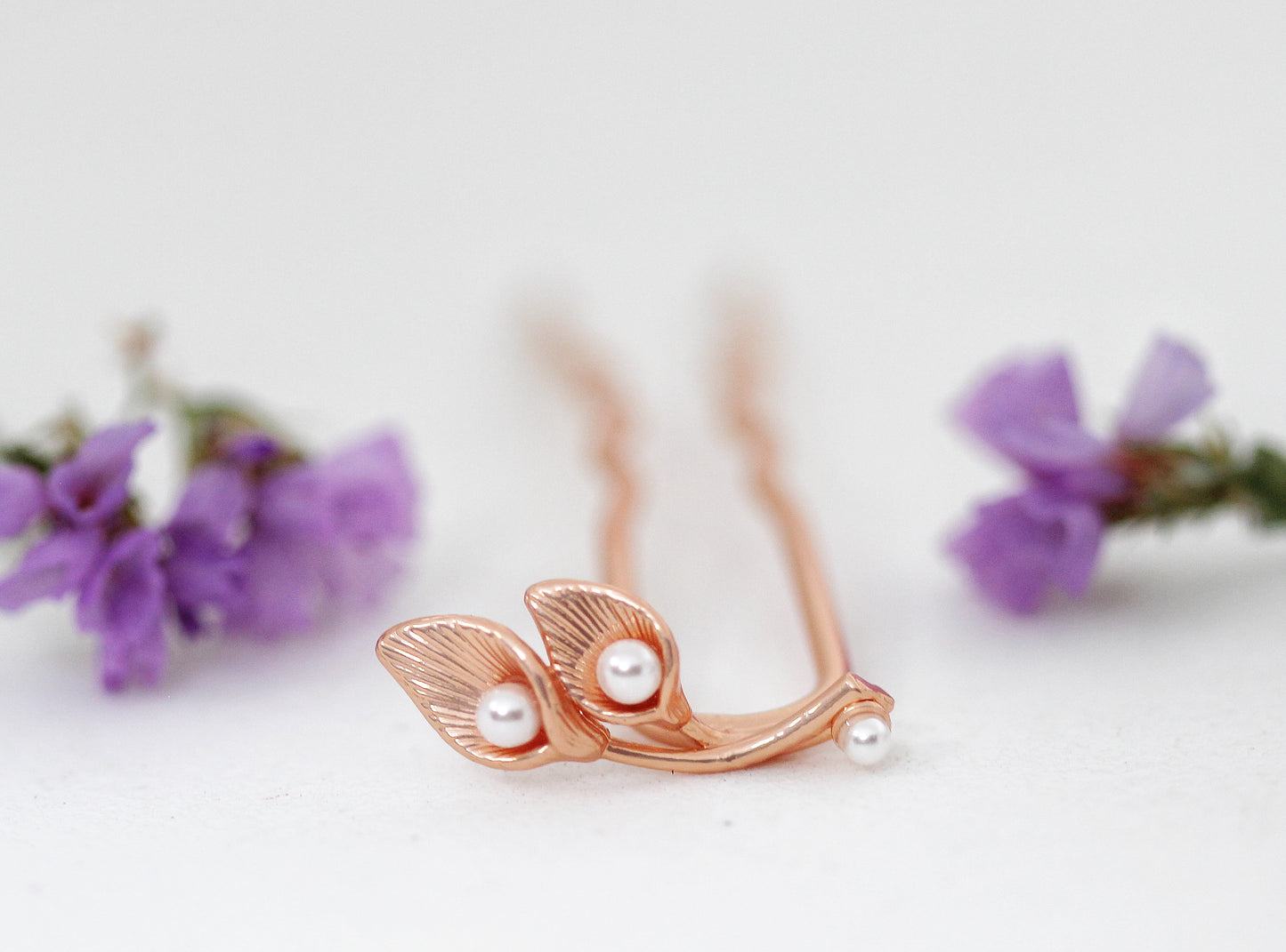 Mini Calla Lily Hair Prong