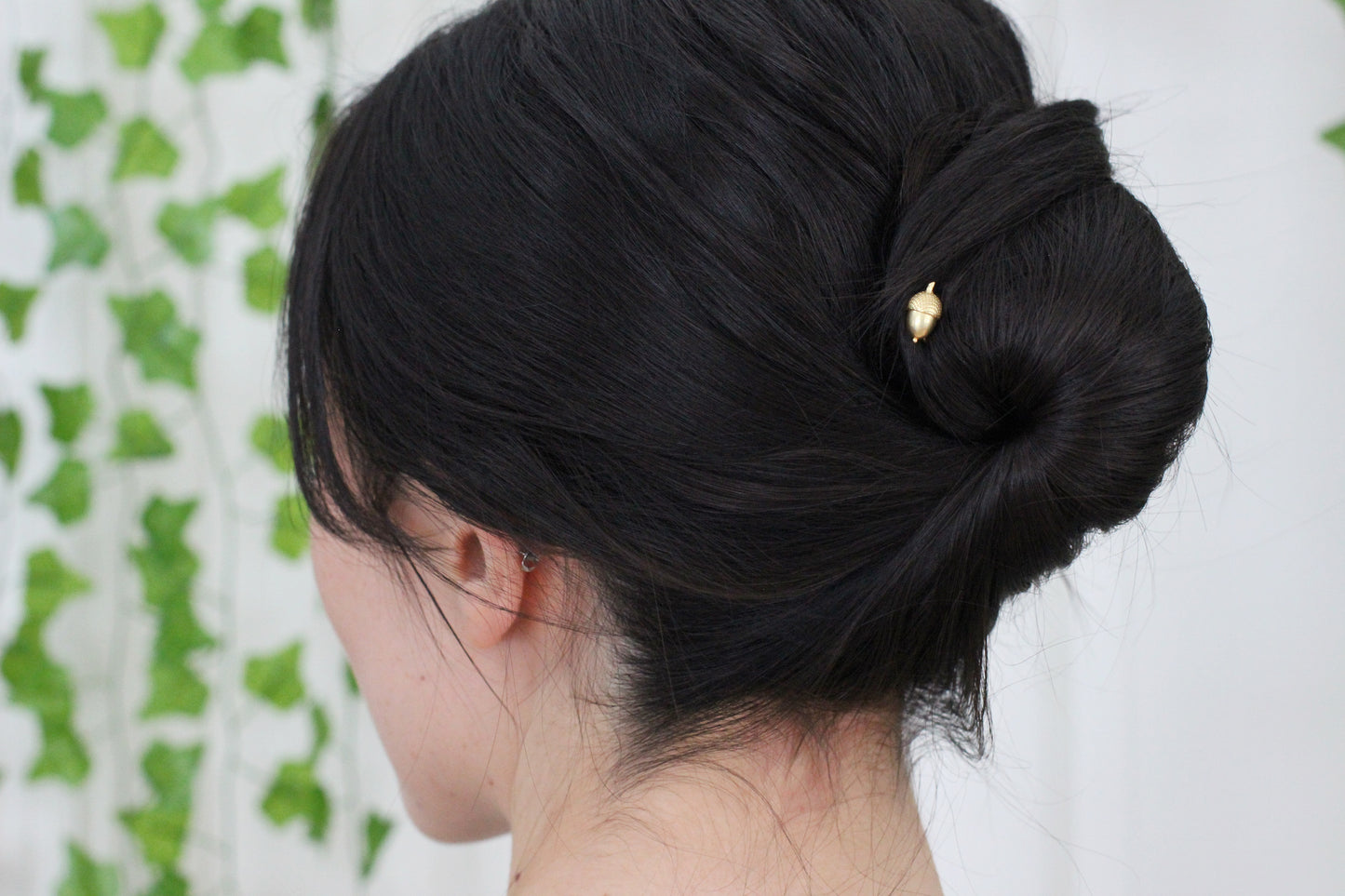 Mini Acorn Hair Pin