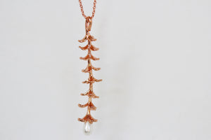 Wild Fern & Pearl Necklace