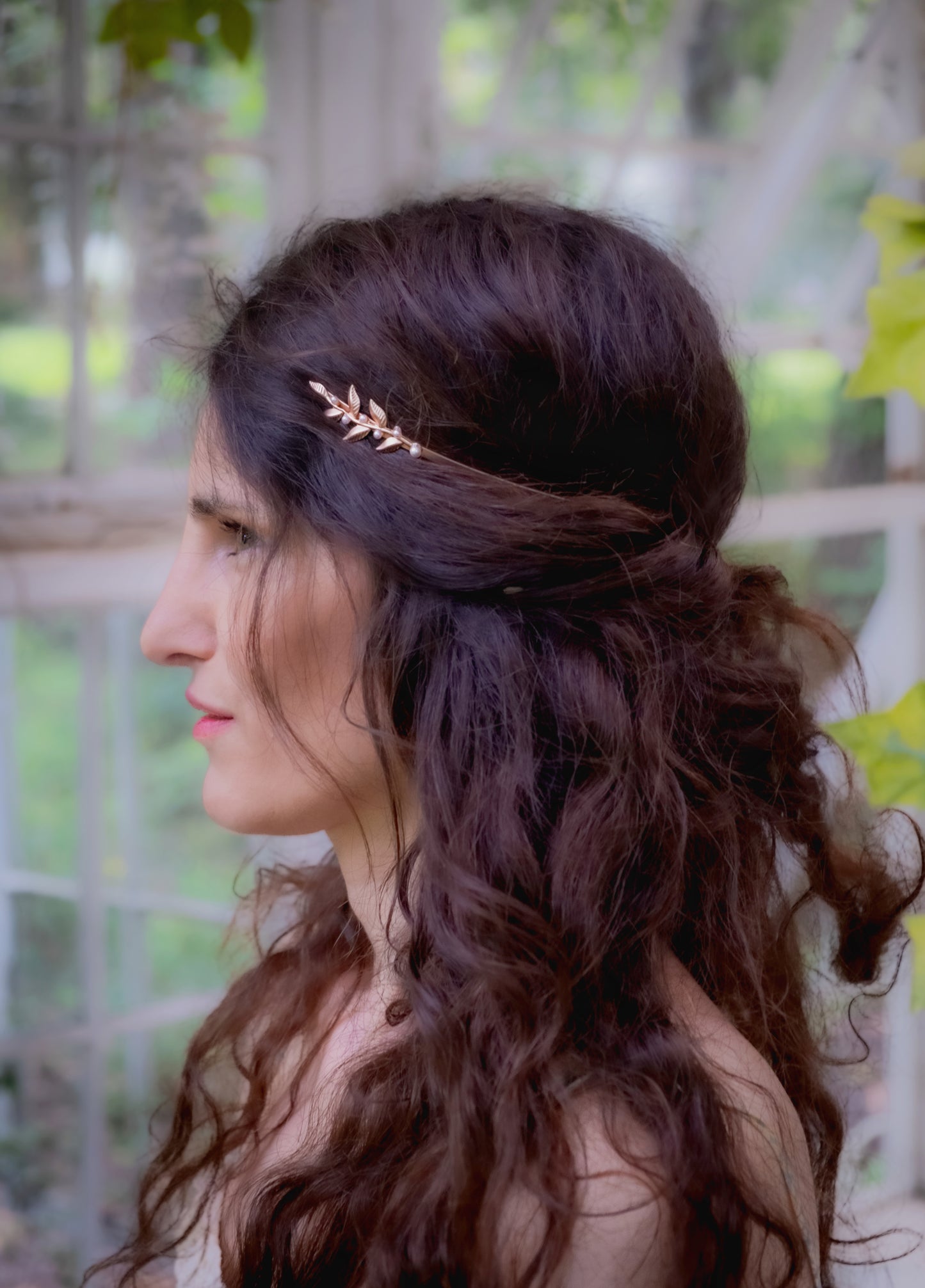 Dainty Twigs and Pearls Goddess Crown