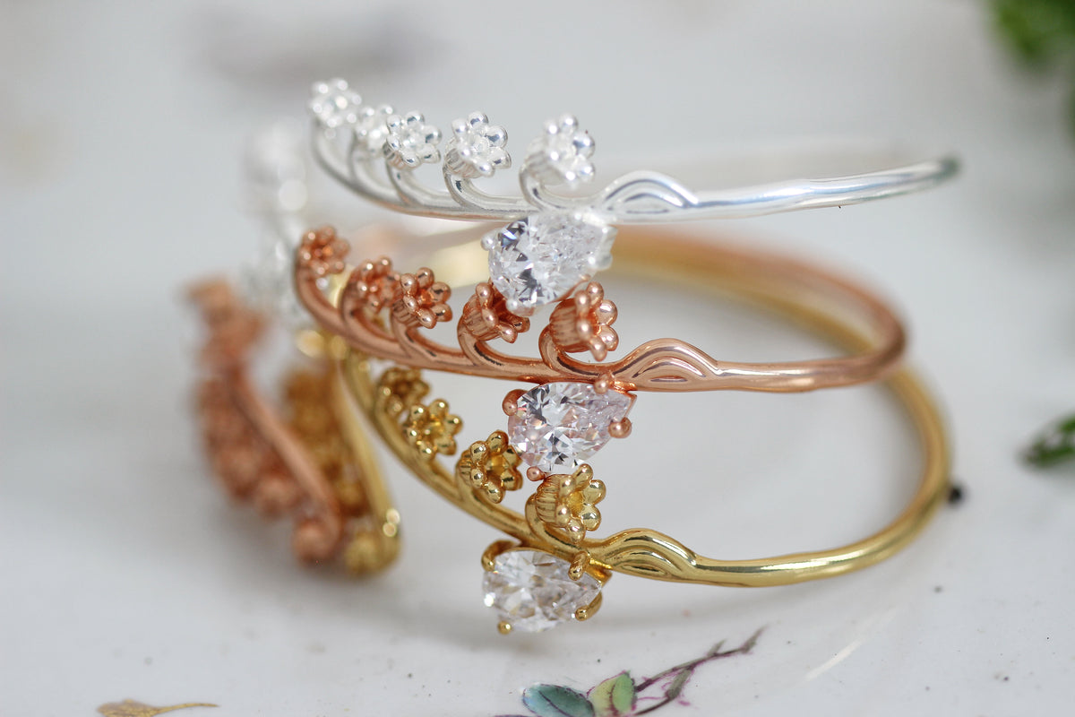 Crystal Lily of the Valley Bracelet