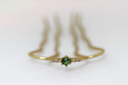 Sage Sparkle Hair Pin