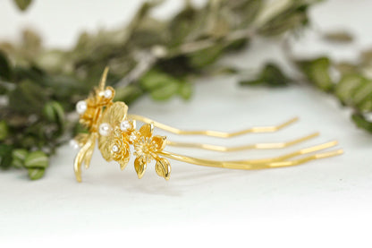 Royal Bloom Floral Hair Prong